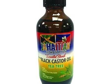 Jahaitian Essential Blend Black Castor Oil & Tea Tree 4oz Supply