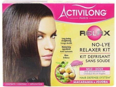 Activilong Actigloss No-Lye Relaxer Kit mild Jojoba Macadamia Oil Fashion