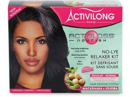 Activilong Actigloss No-Lye Relaxer Kit Reg Jojoba Macadamia Sale