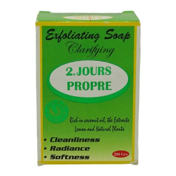 2 Jours Propre Exfoliating Clarifying Soap 200gr Supply