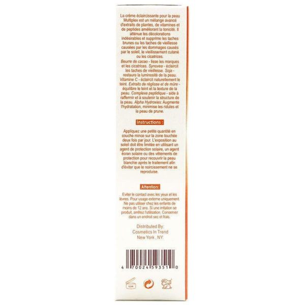 Zeenat Carrot Multiplex Skin Brightening Cream 50G For Cheap