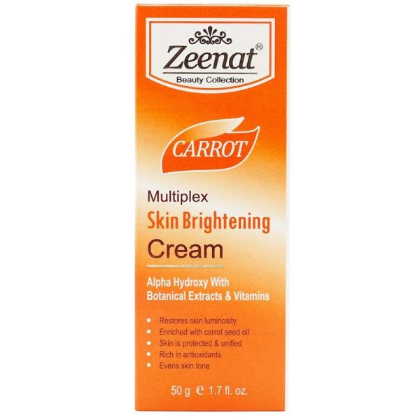 Zeenat Carrot Multiplex Skin Brightening Cream 50G For Cheap